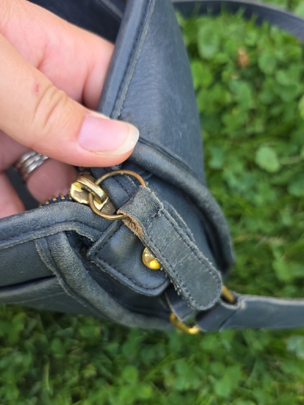 Coach Navy Leather Crossbody Bag J5C-9944 - Picture 10 of 12